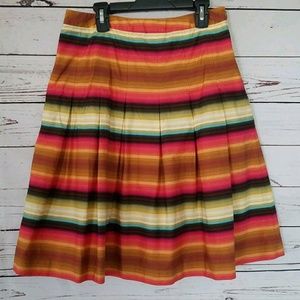 Talbots Fit & Flare Skirt Semi Pleated